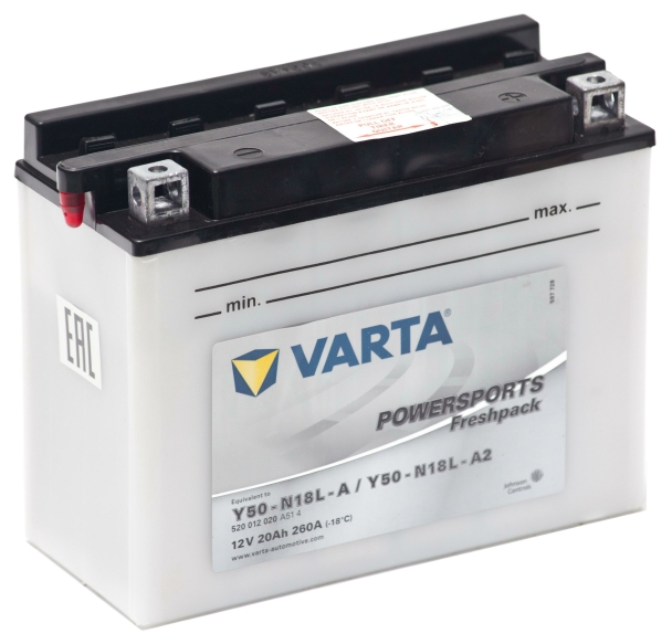 Varta Powersports Freshpack Y50N18L-A2/Y50-N18L-A